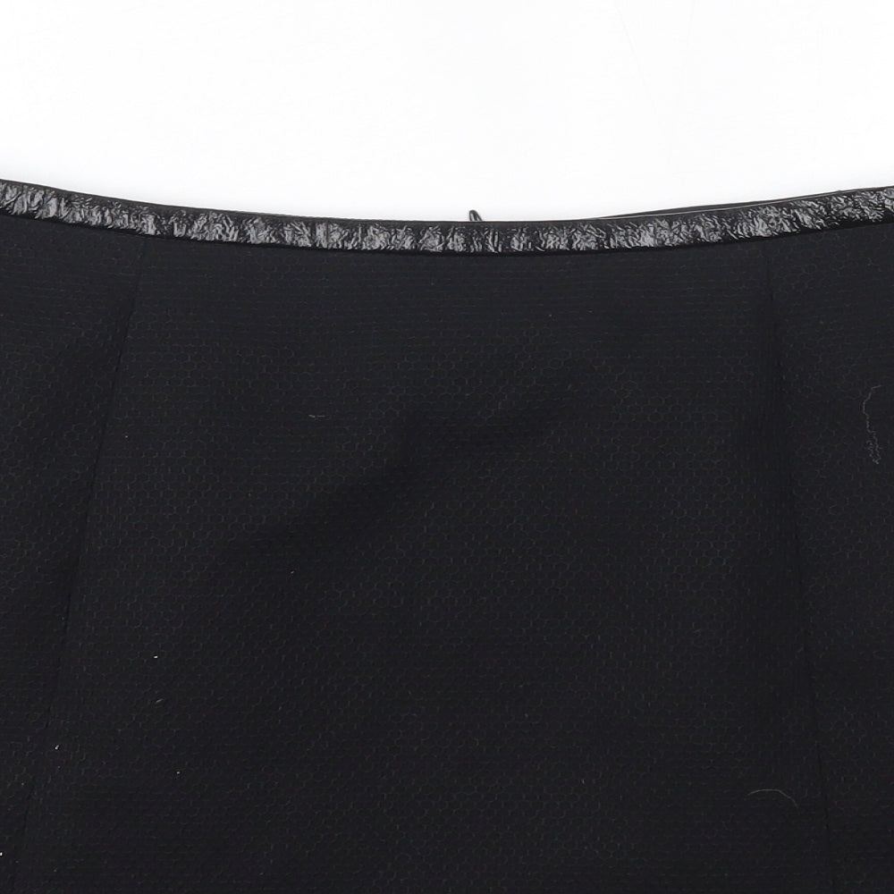 Oasis Womens Black  Polyester A-Line Skirt Size 12