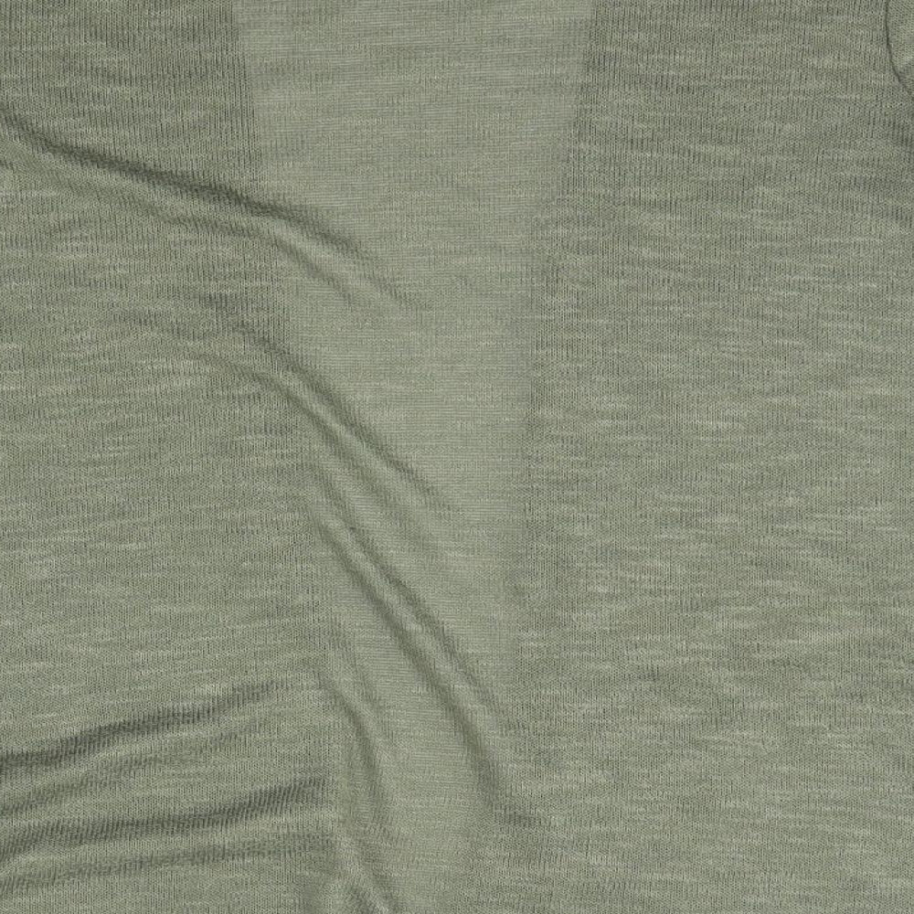 H&M Womens Green V-Neck  Polyester Cardigan Jumper Size S