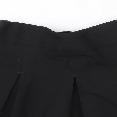 TU Girls Black  Polyester A-Line Skirt Size 7 Years  Regular  - School