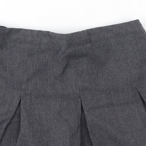 George Girls Grey  Polyester A-Line Skirt Size 6-7 Years  Regular  - School