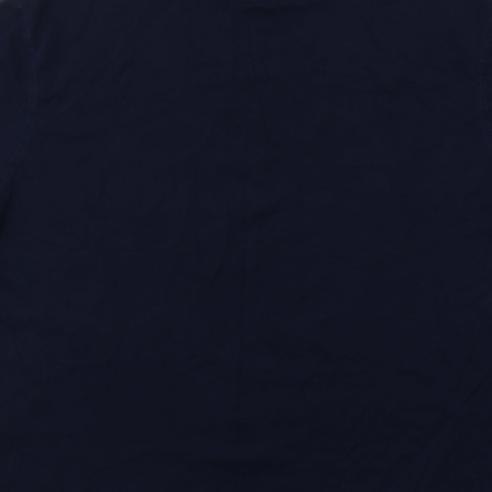 M&S Mens Blue  Cotton  T-Shirt Size L Crew Neck
