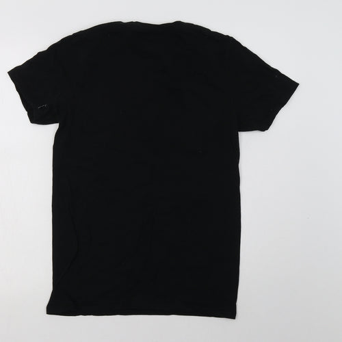 Gildan Womens Black  Cotton Basic T-Shirt Size S Crew Neck - Tasmanian Devil