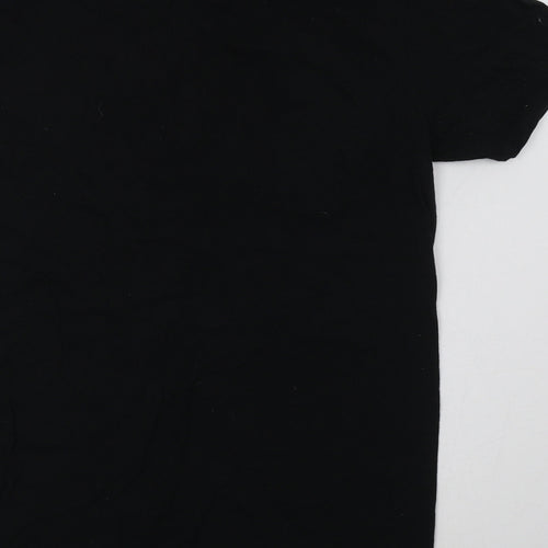 Gildan Womens Black  Cotton Basic T-Shirt Size S Crew Neck - Tasmanian Devil