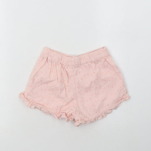 George Girls Pink  Cotton Bermuda Shorts Size 4-5 Years  Regular