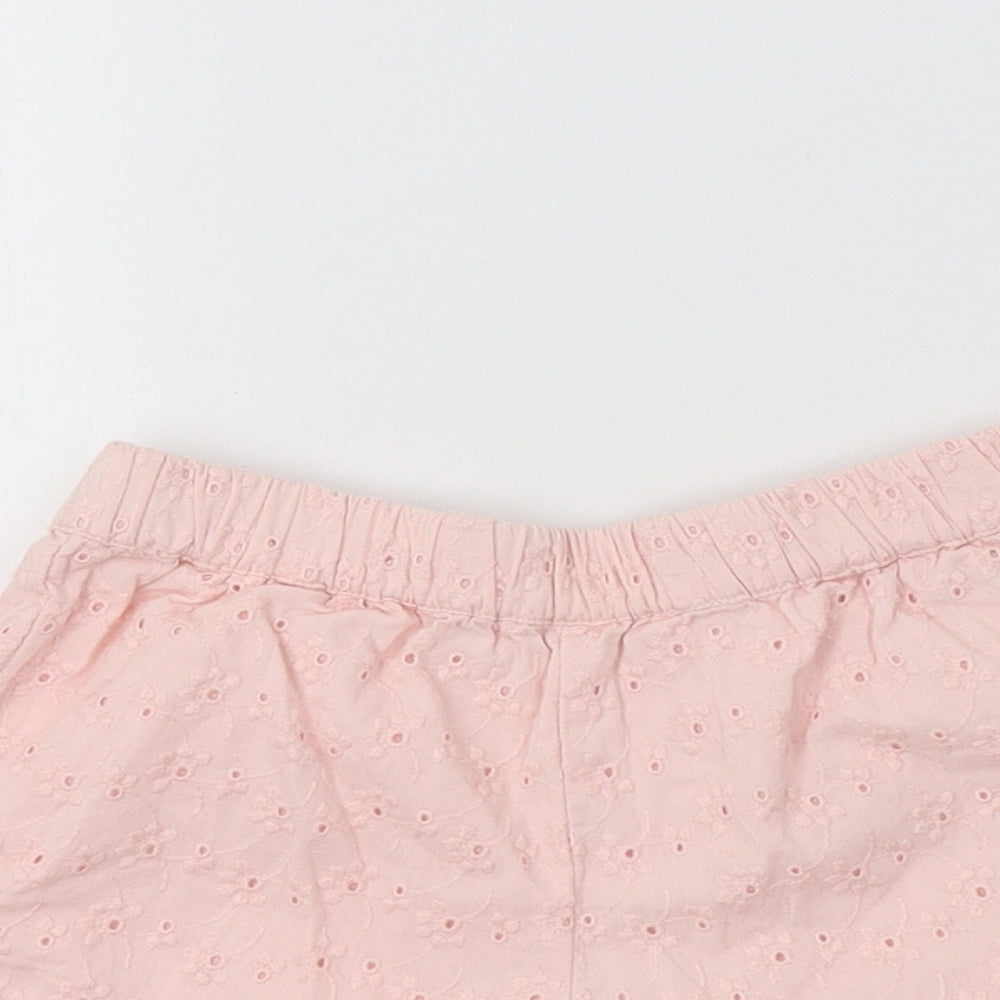 George Girls Pink  Cotton Bermuda Shorts Size 4-5 Years  Regular