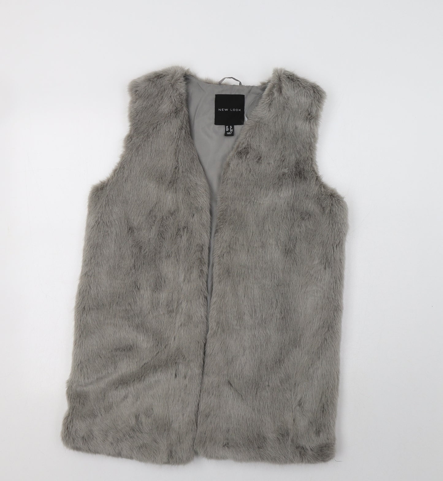 New Look Womens Grey   Gilet Waistcoat Size 10