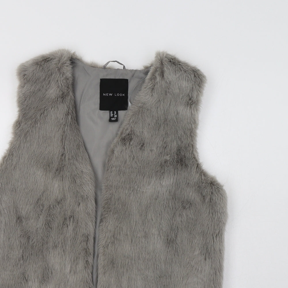 New Look Womens Grey   Gilet Waistcoat Size 10