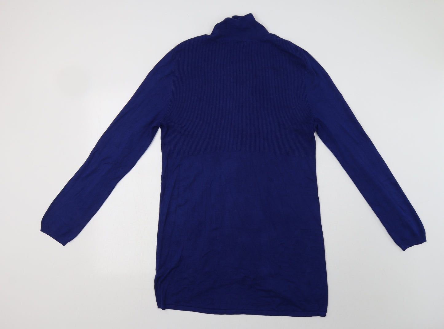 TU Womens Blue V-Neck  Viscose Cardigan Jumper Size 18