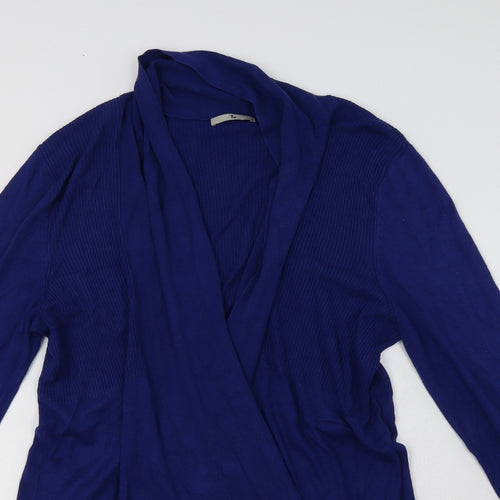 TU Womens Blue V-Neck  Viscose Cardigan Jumper Size 18