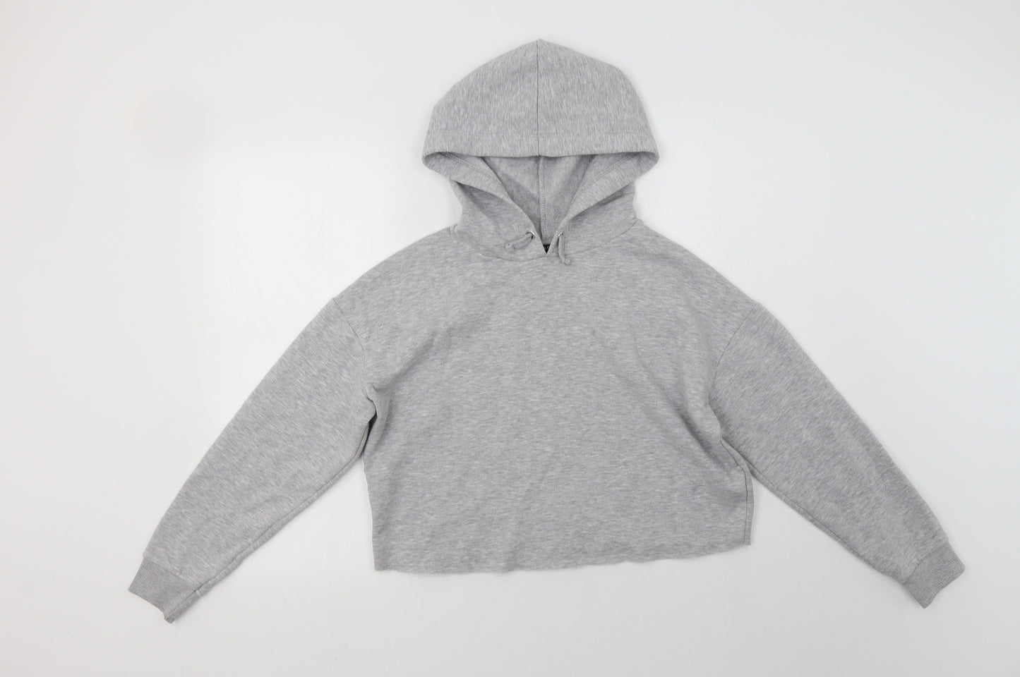 New Look Girls Grey  Polyester Pullover Hoodie Size 12-13 Years
