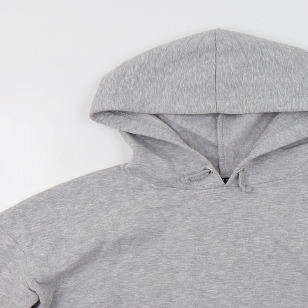 New Look Girls Grey  Polyester Pullover Hoodie Size 12-13 Years