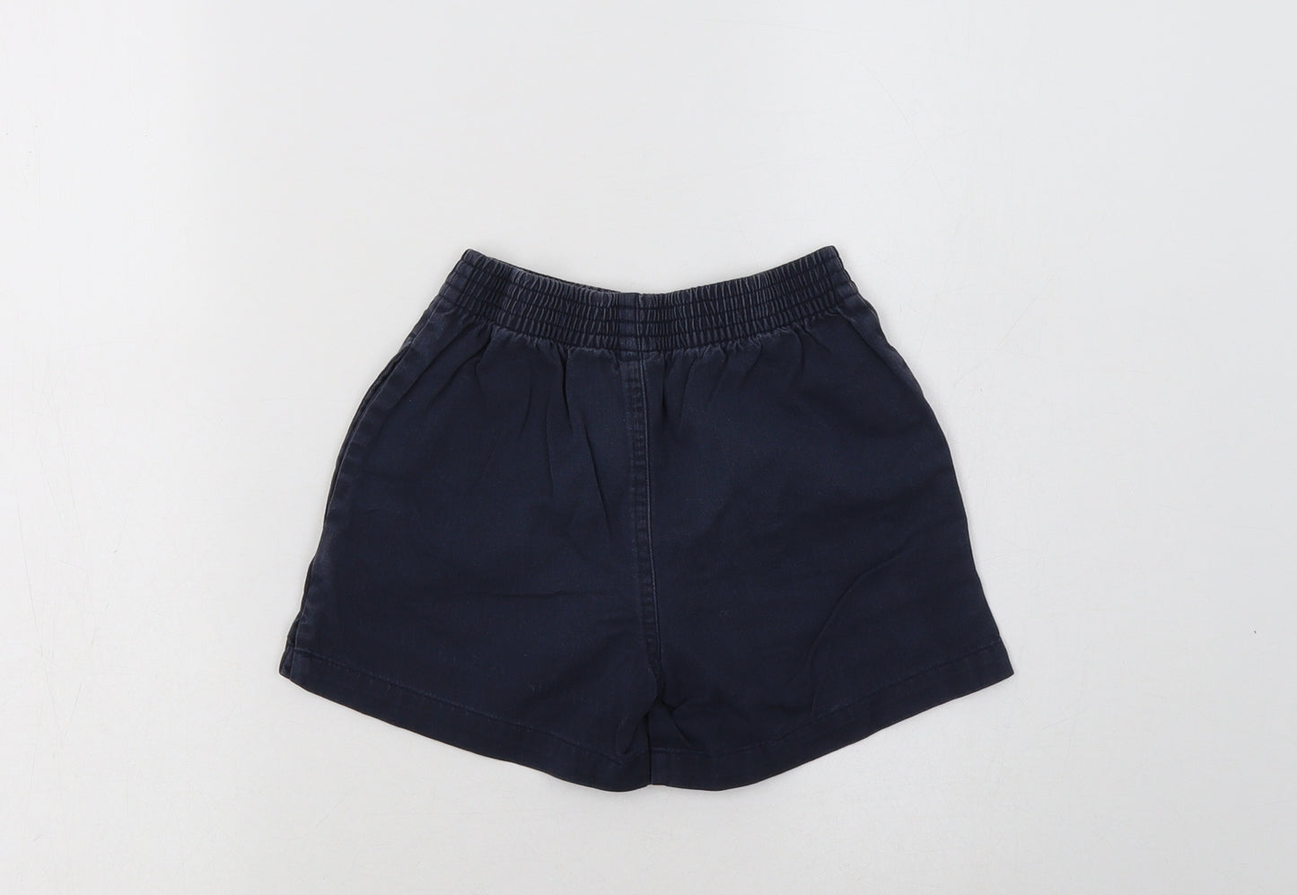 George Boys Blue  Cotton Sweat Shorts Size 4-5 Years  Regular  - School Wear