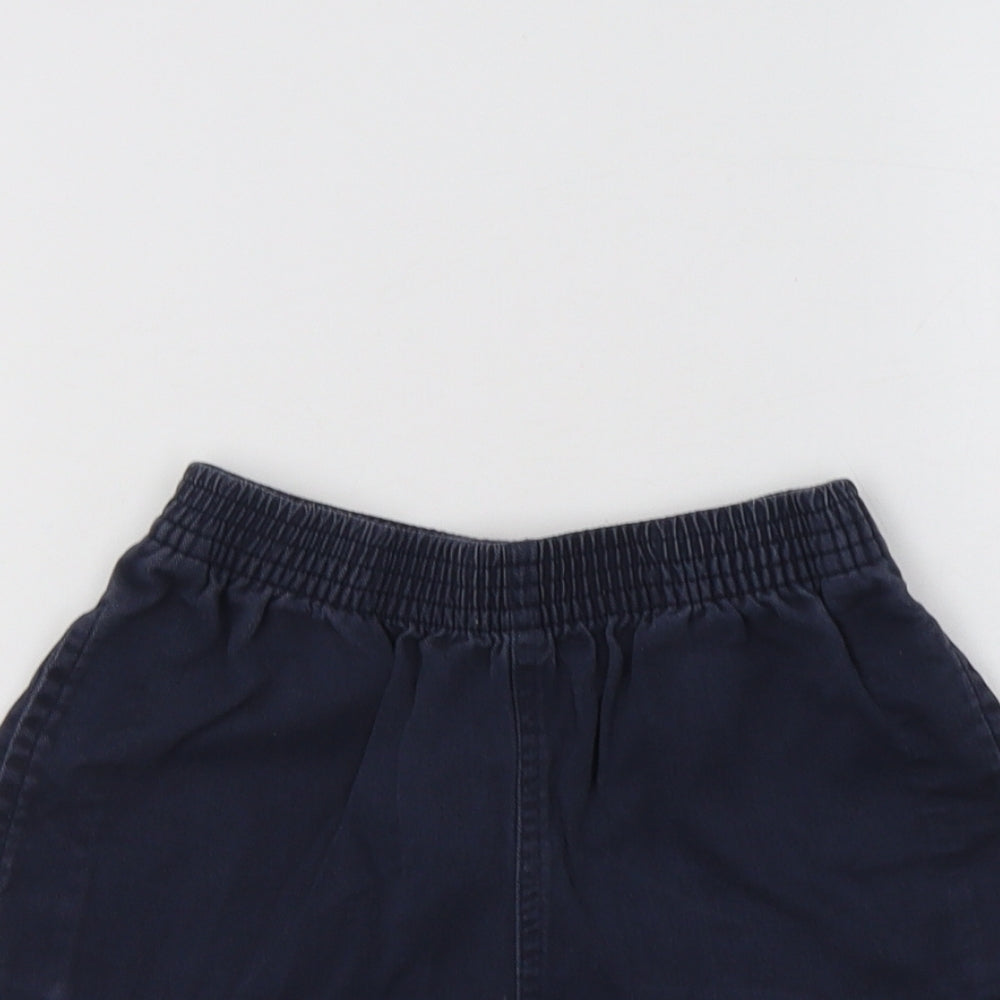George Boys Blue  Cotton Sweat Shorts Size 4-5 Years  Regular  - School Wear
