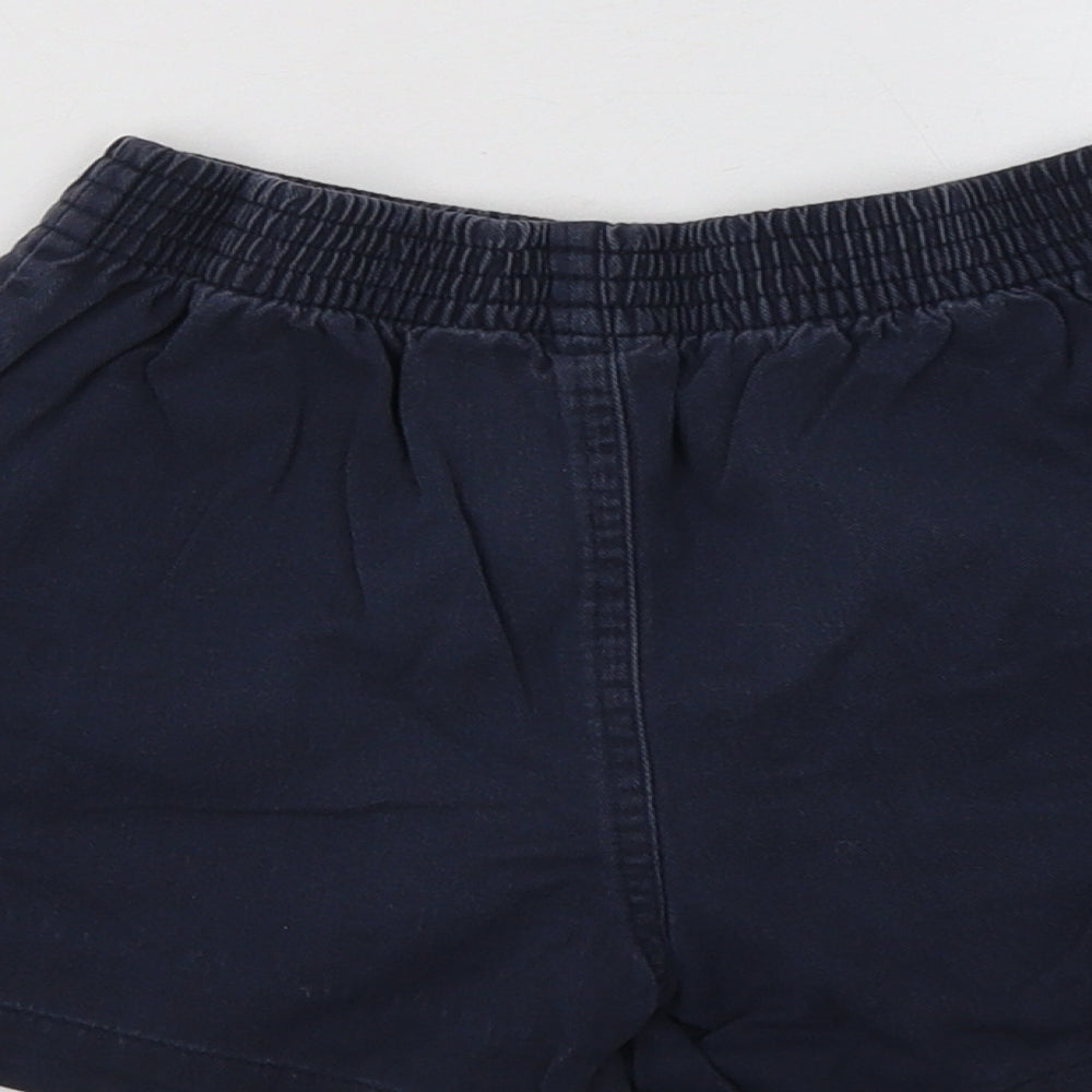 George Boys Blue  Cotton Sweat Shorts Size 4-5 Years  Regular  - School Wear