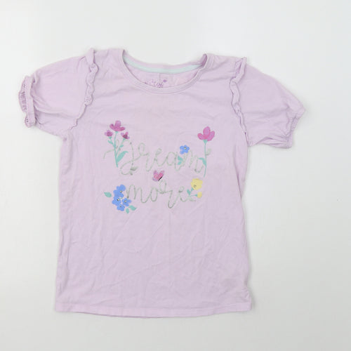 Matalan Girls Purple  Cotton Top Pyjama Top Size 13 Years