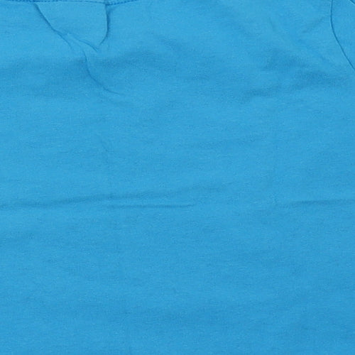 Rabbit Skins Girls Blue  Cotton Basic T-Shirt Size 4 Years Crew Neck  - San Francisco