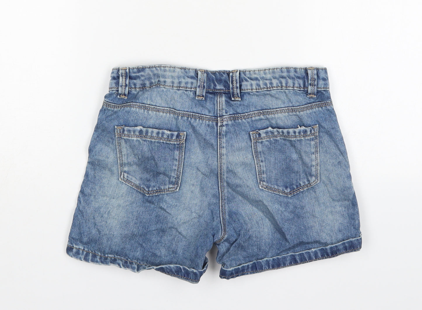 NEXT Girls Blue  Cotton Bermuda Shorts Size 11 Years  Regular
