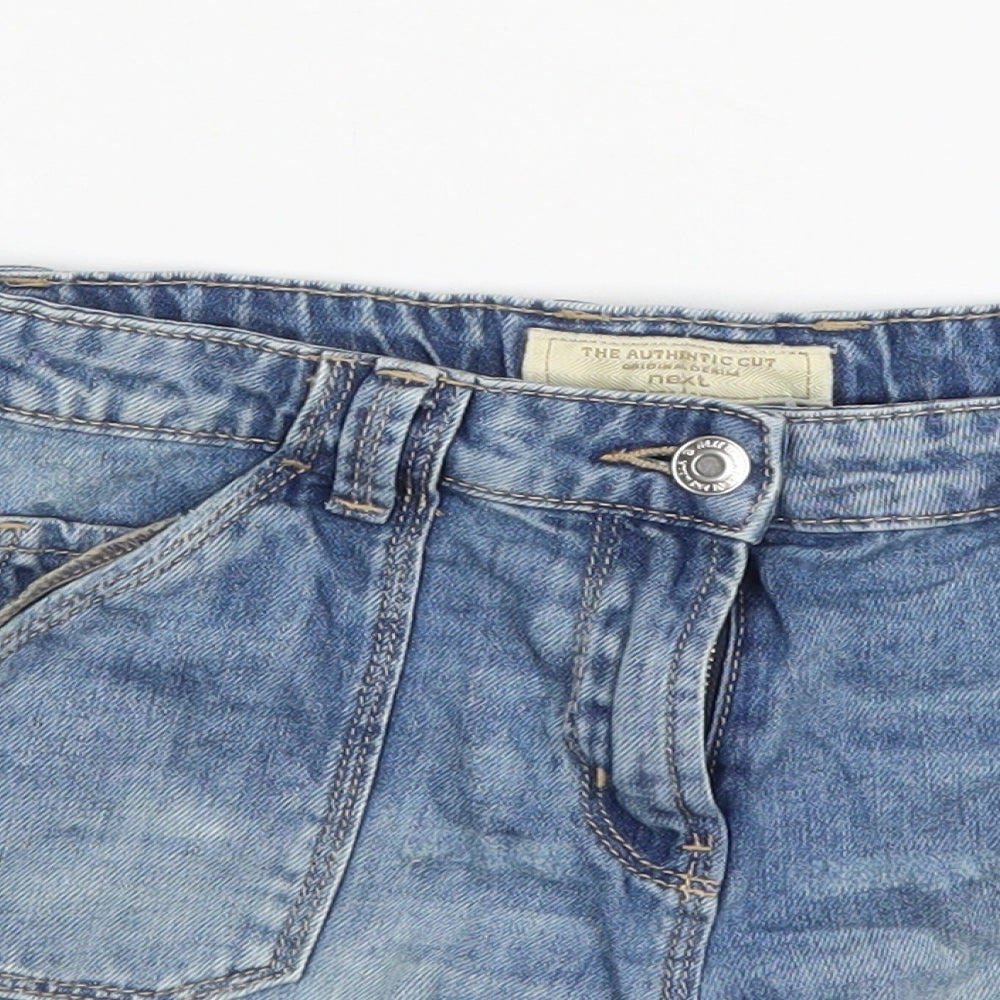 NEXT Girls Blue  Cotton Bermuda Shorts Size 11 Years  Regular