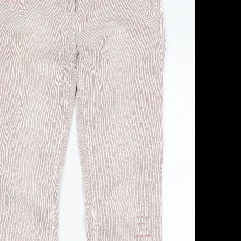 River Island Womens Pink Striped Cotton Bootcut Jeans Size 14 L32 in Regular