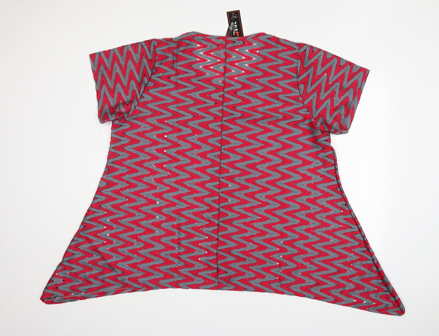 InpShop Womens Multicoloured Striped Cotton A-Line  Size 30  Round Neck
