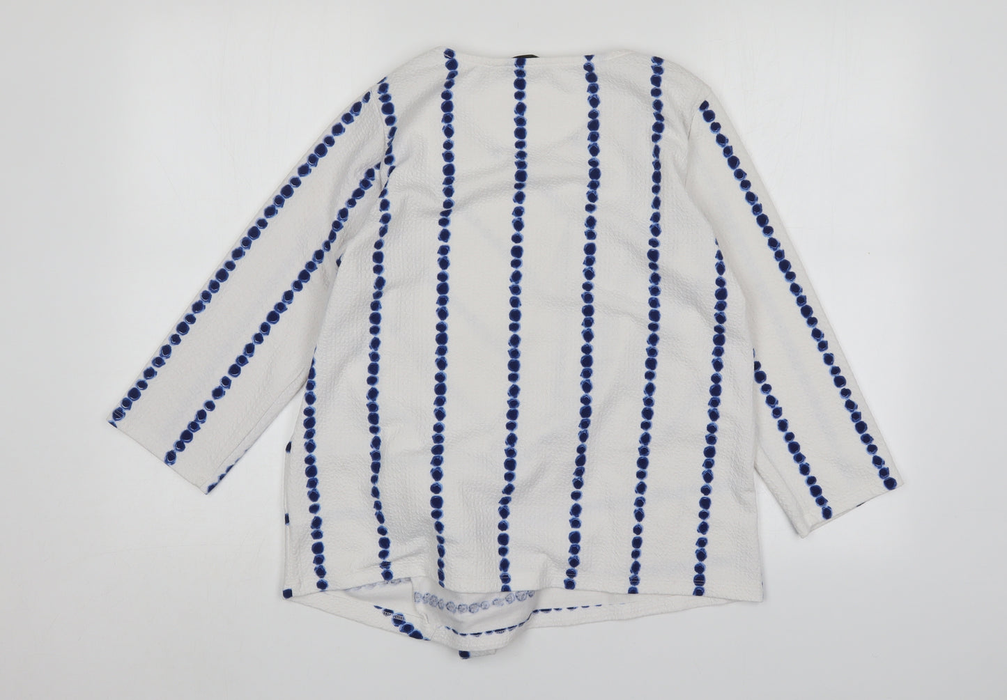 George Womens Multicoloured Round Neck Polka Dot Polyester Pullover Jumper Size 12