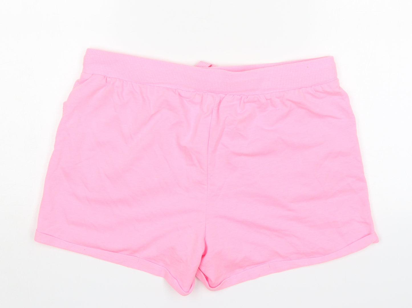 Peacocks Womens Pink  Cotton Sweat Shorts Size 16 L4 in Regular