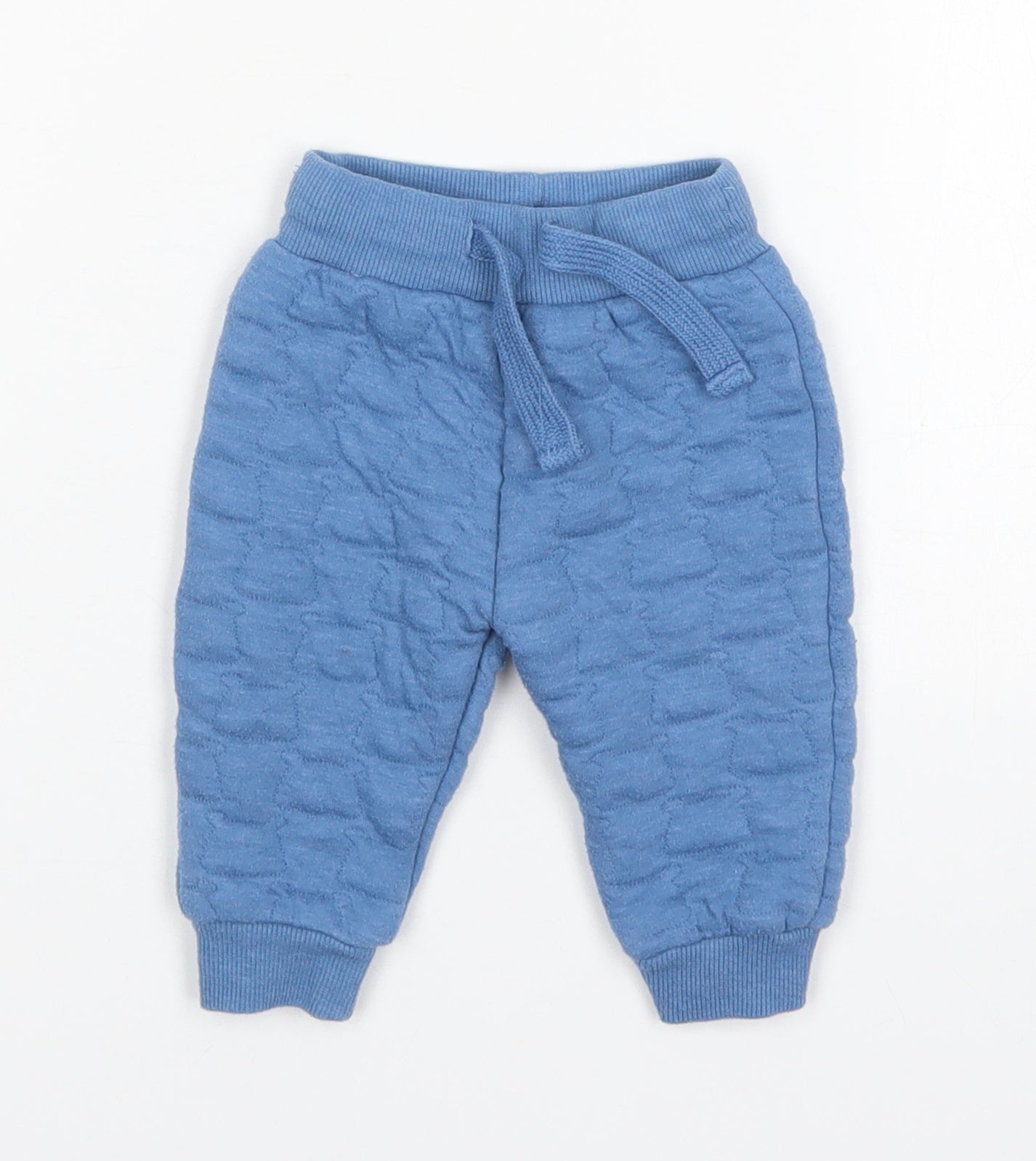 F&F Boys Blue  Polyester Sweatpants Trousers Size 0-3 Months