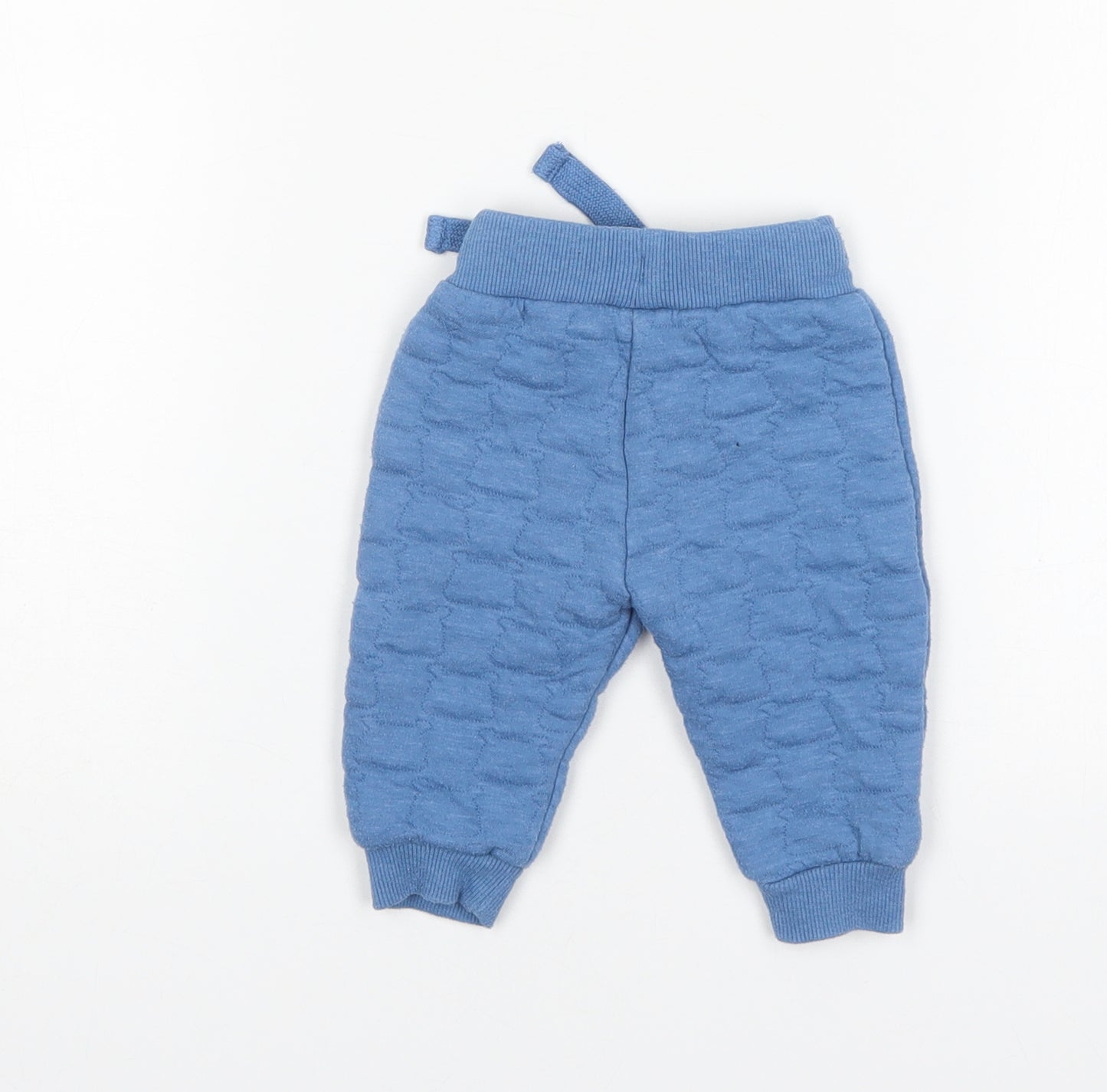 F&F Boys Blue  Polyester Sweatpants Trousers Size 0-3 Months