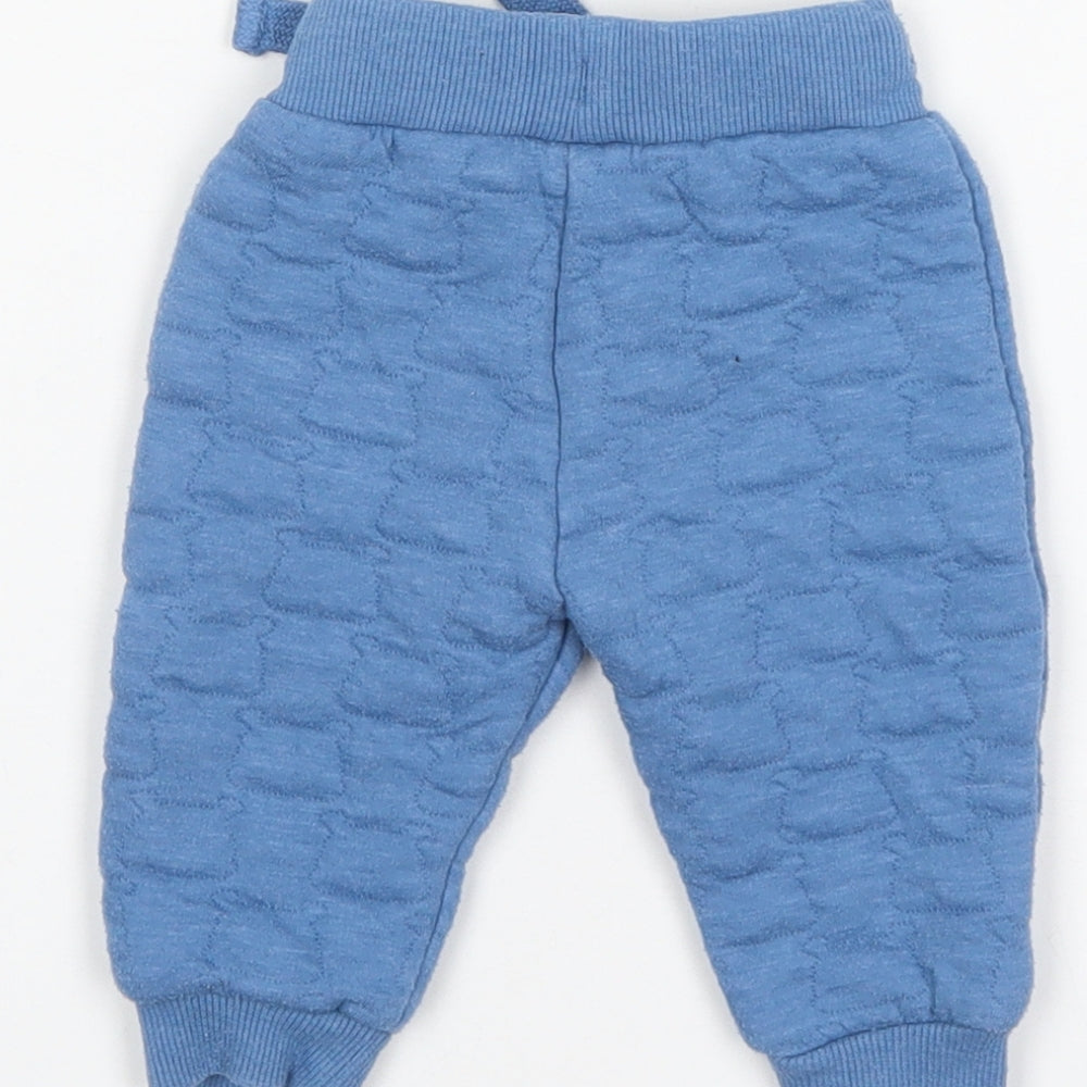 F&F Boys Blue  Polyester Sweatpants Trousers Size 0-3 Months