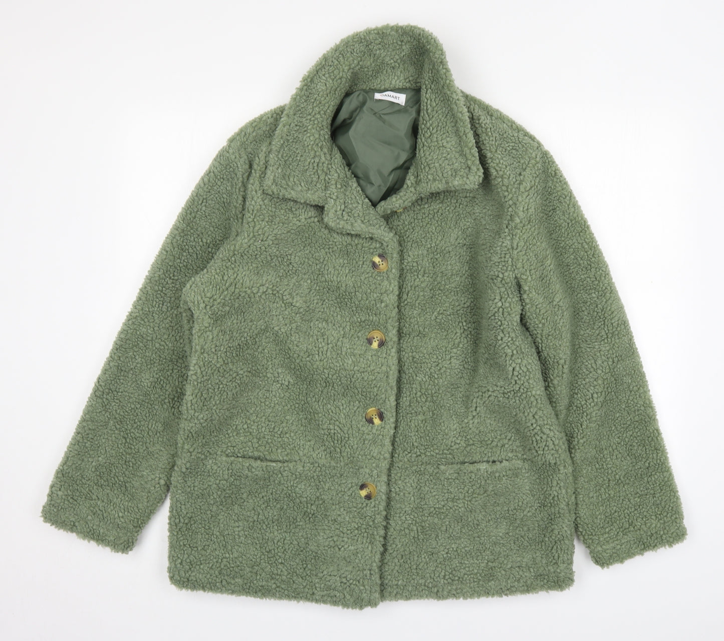 Damart Womens Green   Overcoat Coatigan Size 14