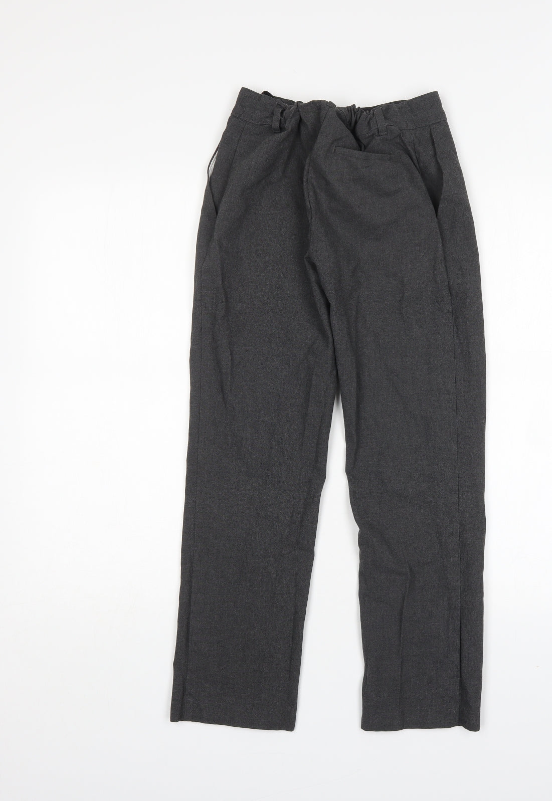 M&S Boys Grey  Polyester Dress Pants Trousers Size 11-12 Years  Regular