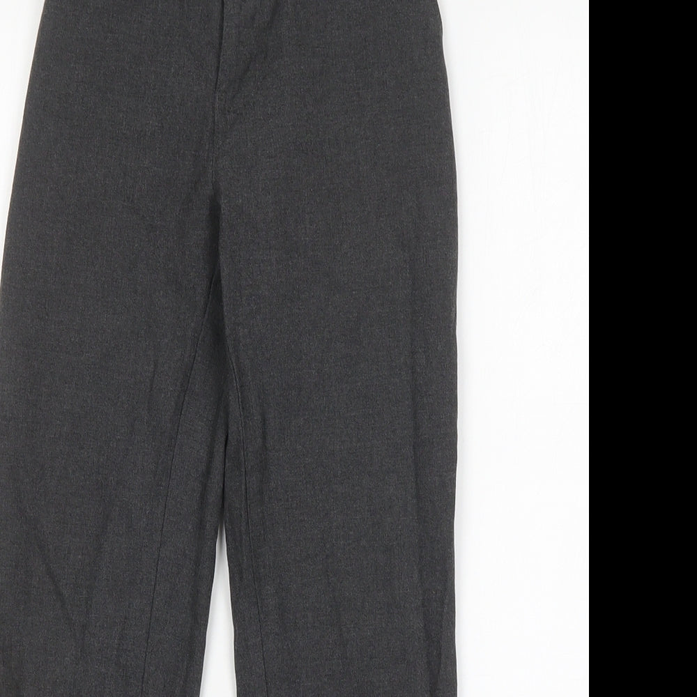 M&S Boys Grey  Polyester Dress Pants Trousers Size 11-12 Years  Regular