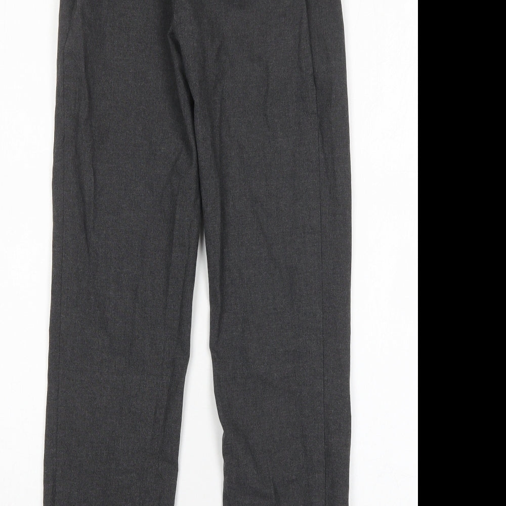 M&S Boys Grey  Polyester Dress Pants Trousers Size 11-12 Years  Regular