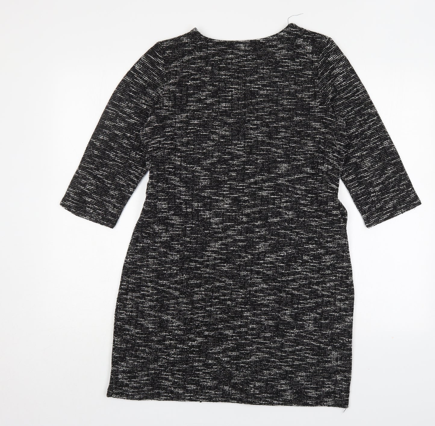PEP&CO Womens Grey  Polyester Jumper Dress  Size 10  Round Neck
