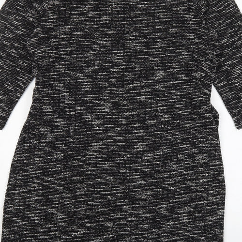 PEP&CO Womens Grey  Polyester Jumper Dress  Size 10  Round Neck