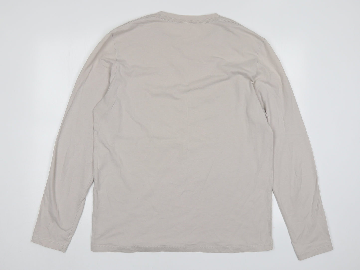 All Saints Mens Beige    T-Shirt Size XL Round Neck