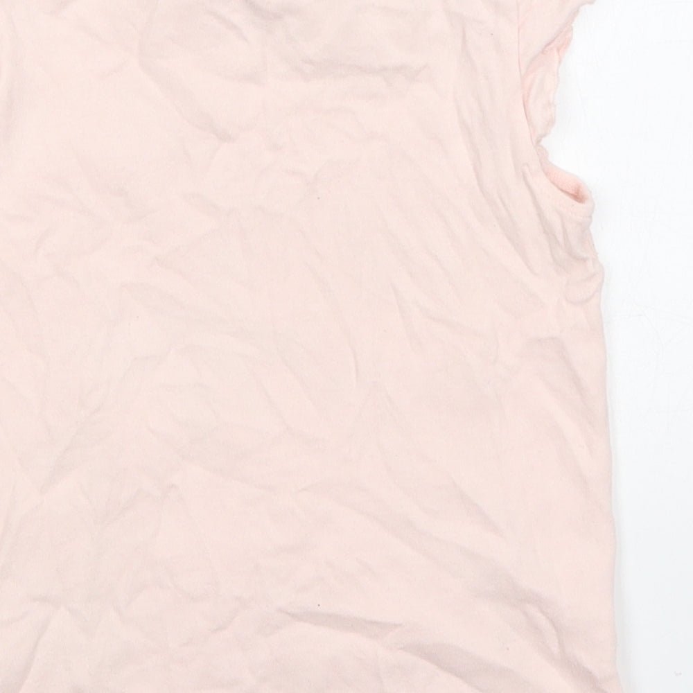 George Girls Pink Solid Cotton Top Pyjama Top Size 4-5 Years  Pullover - Sunset Sleepover Peppa Pig