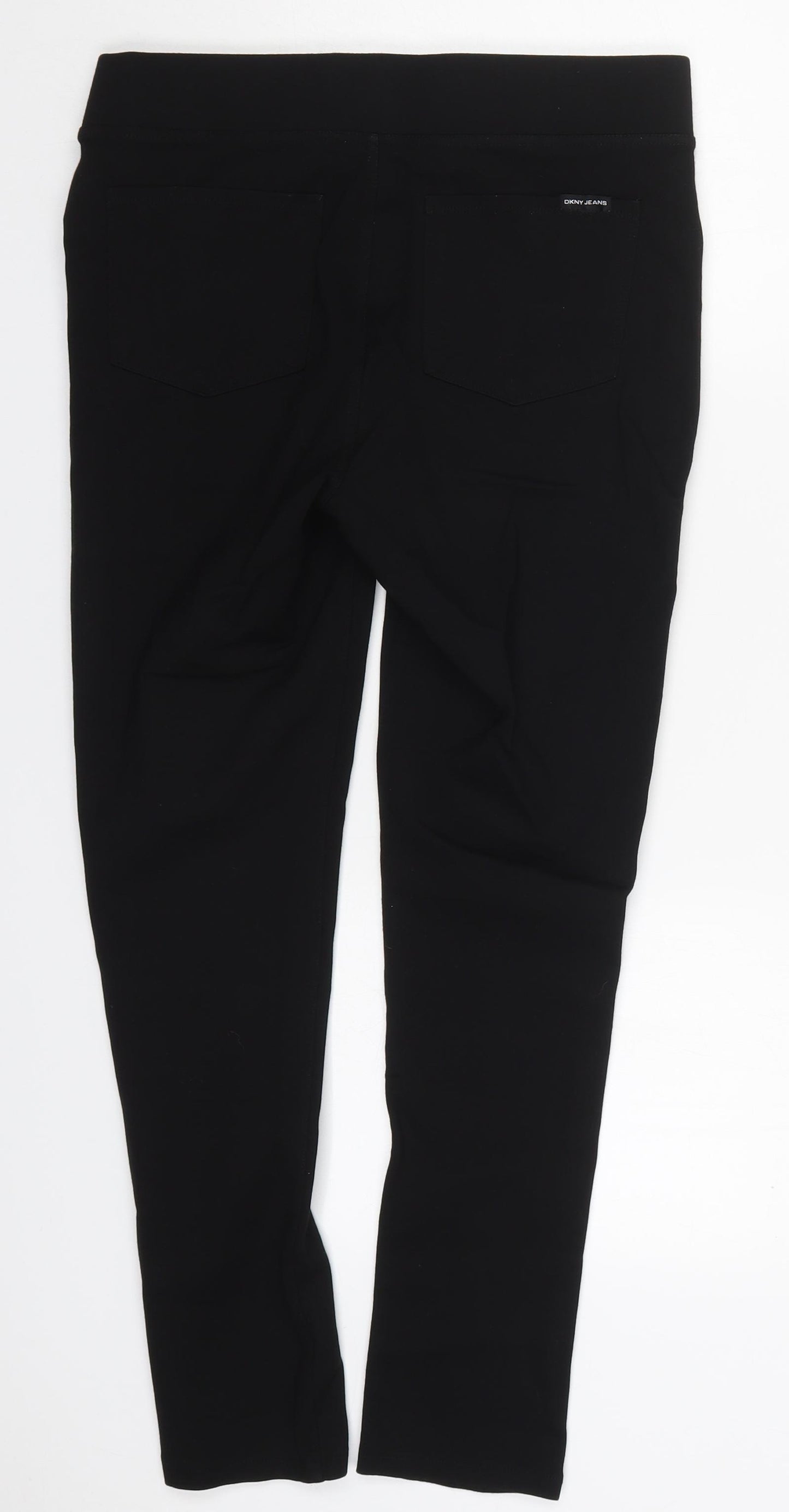 DKNY Womens Black  Viscose Trousers  Size S L26.5 in Regular