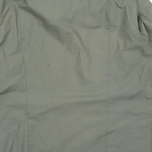 Preworn Mens Green  Polyester  Button-Up Size XL Collared Button - Cheu Cheu