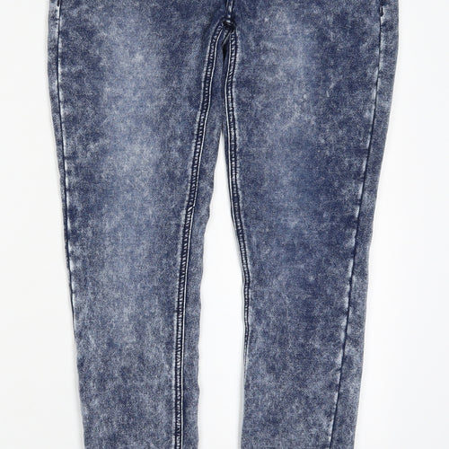 Vanilla Star Womens Blue  Cotton Jegging Jeans Size 29 in L30 in Regular Button