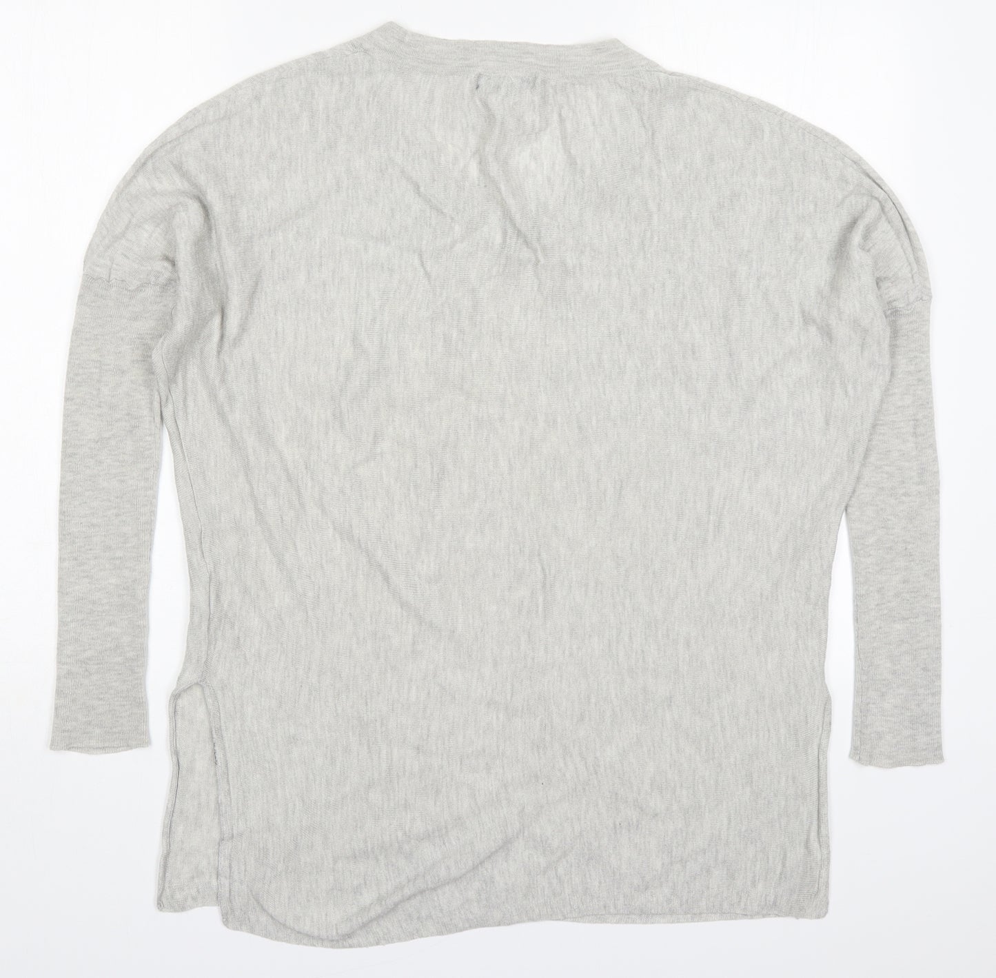 Atmosphere Womens Grey V-Neck  Acrylic Pullover Jumper Size 6