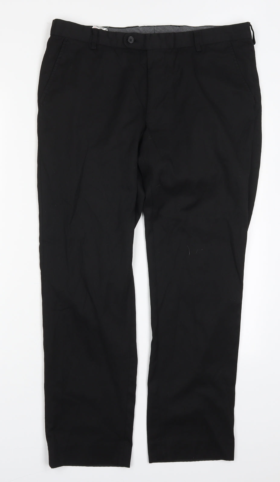 Taylor & Wright Mens Black  Polyester Trousers  Size 34 L29 in Regular Hook & Eye