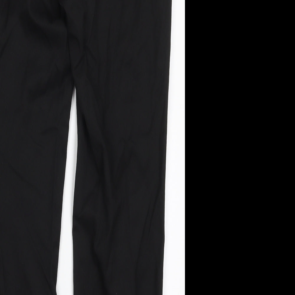Taylor & Wright Mens Black  Polyester Trousers  Size 34 L29 in Regular Hook & Eye