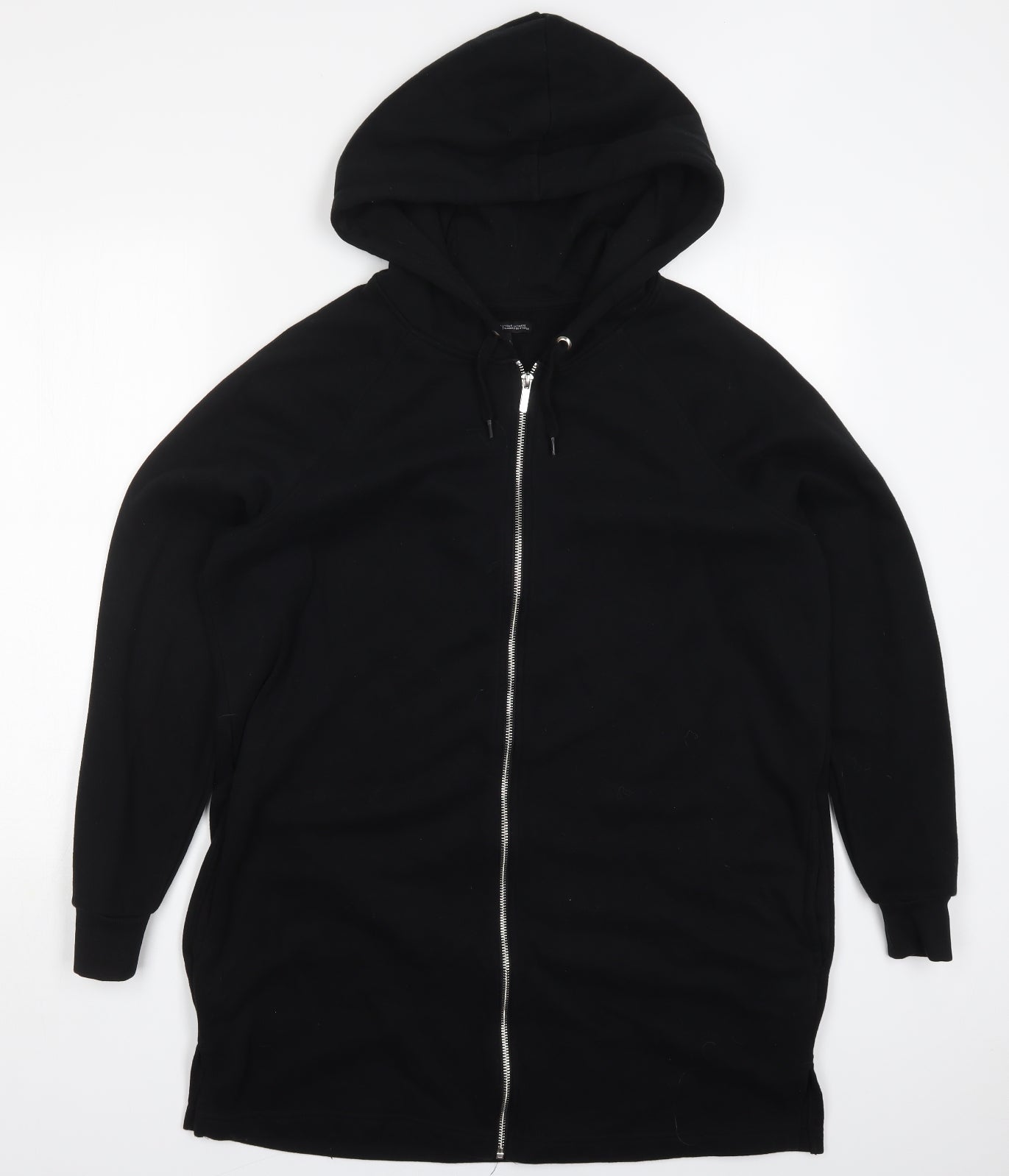 Capsule Womens Black  Cotton Full Zip Hoodie Size 18  Zip