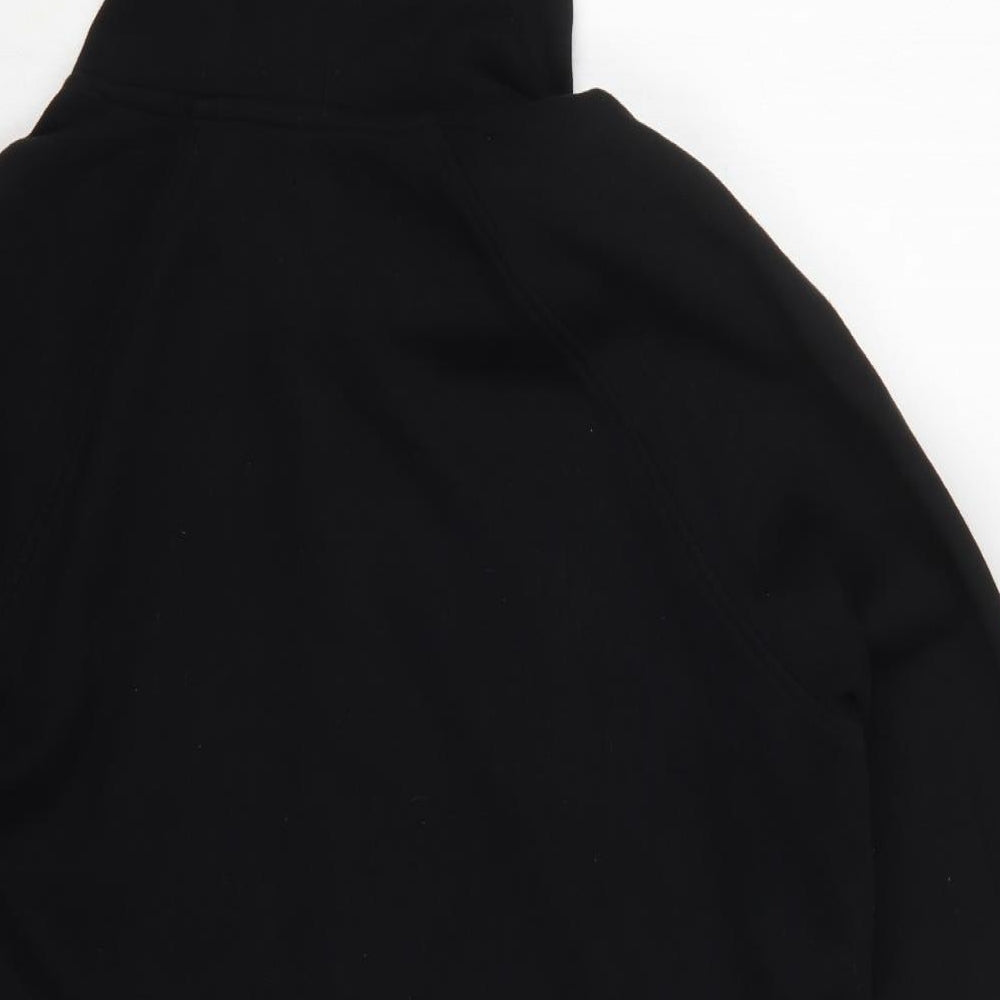 Capsule Womens Black  Cotton Full Zip Hoodie Size 18  Zip