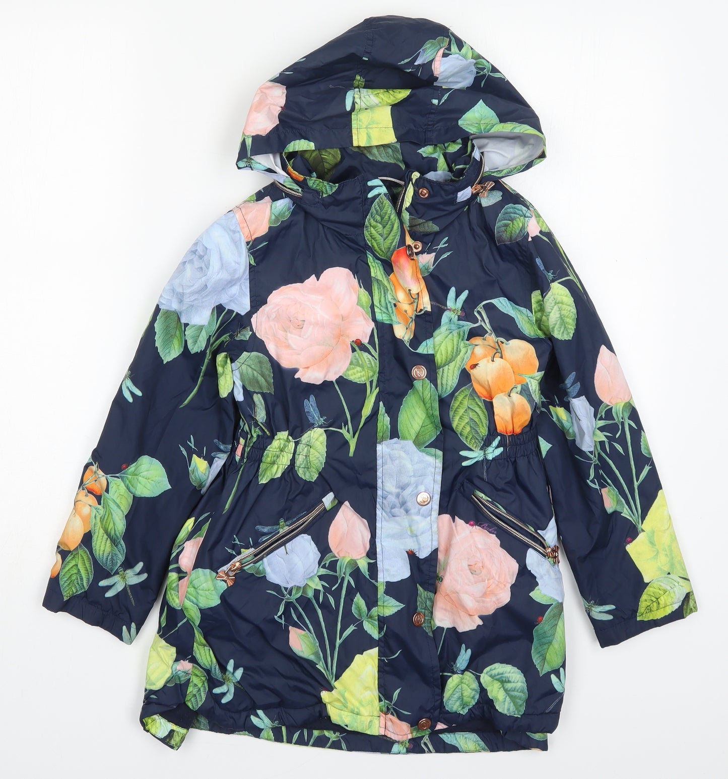 Ted Baker Girls Blue   Basic Coat Coat Size 9 Years  Zip
