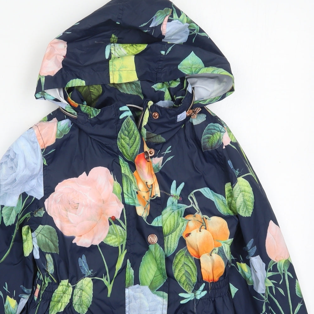 Ted Baker Girls Blue   Basic Coat Coat Size 9 Years  Zip