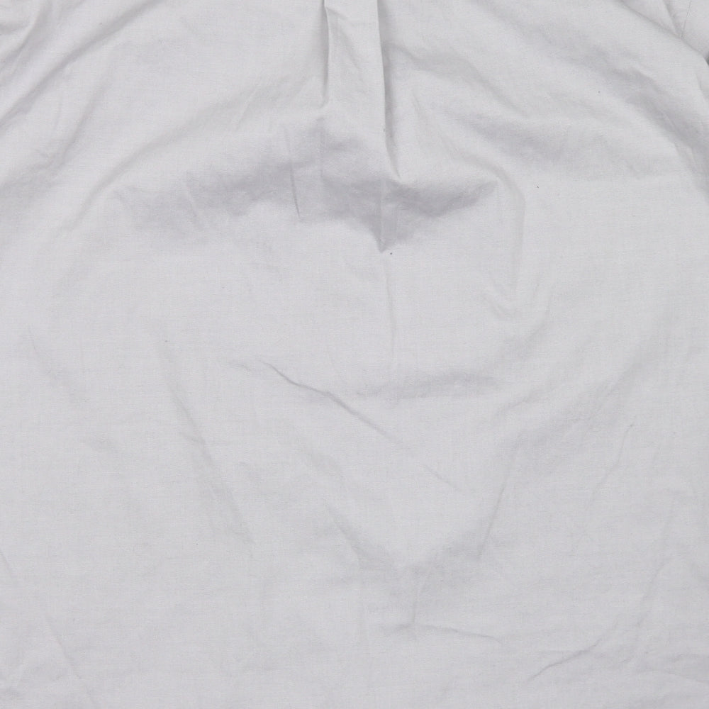 Kustom Kit Mens Grey  Cotton  Dress Shirt Size 19 Collared Button