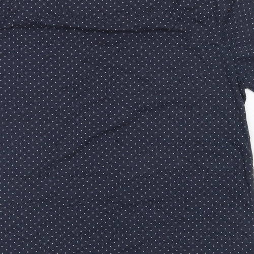 Jack Wills Mens Blue Polka Dot Cotton  T-Shirt Size M Crew Neck  - Chest Pocket