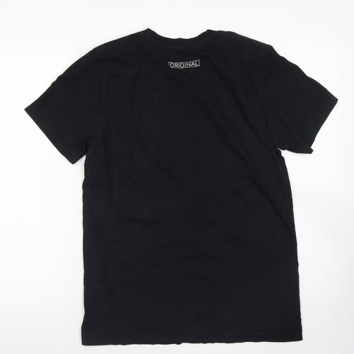 HSTL Mens Black  Cotton  T-Shirt Size M Crew Neck